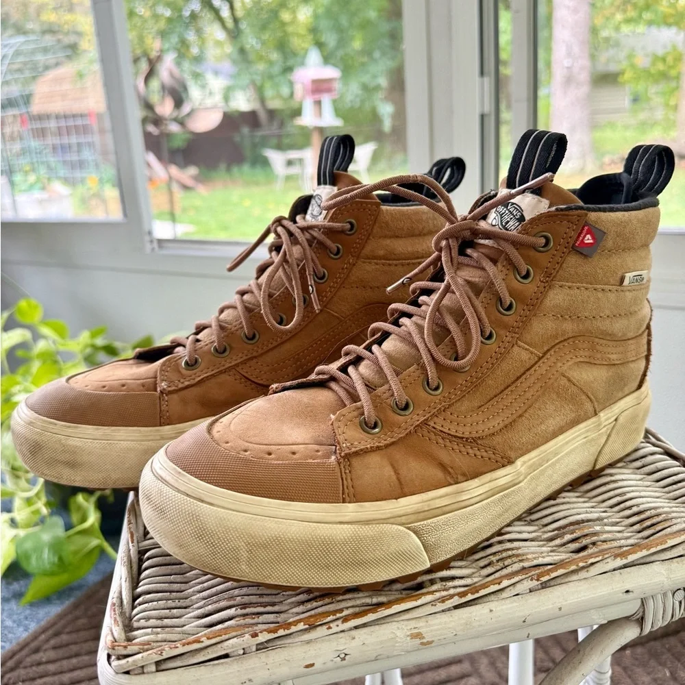MTE Vans Tan High-Top Sneakers - great for winter, fall, and spring! - Picture 4 of 6
